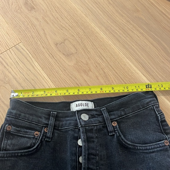 Agolde Nico Jeans - Black Ripped. Size 24 - Picture 10 of 10